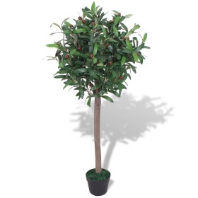 Árbol de laurel artificial con macetero verde 120 cm de vidaXL, Flora artificial - Ref: Foro24-244453, Precio: 58,67 €, Descu...