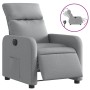 Sillón reclinable eléctrico tela gris claro en Sillones | Comprar online en Foru.es