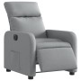 Sillón reclinable eléctrico tela gris claro en Sillones | Comprar online en Foru.es