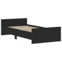 Estructura de cama madera de ingeniería negra 90x190 cm de , Camas y somieres - Ref: Foro24-835940, Precio: 75,66 €, Descuent...