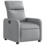 Sillón reclinable eléctrico tela gris claro en Sillones | Comprar online en Foru.es