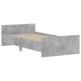 Estructura de cama madera de ingeniería gris hormigón 90x200cm de , Camas y somieres - Ref: Foro24-835928, Precio: 94,15 €, D...