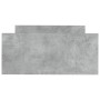 Estructura de cama madera de ingeniería gris hormigón 90x200cm de , Camas y somieres - Ref: Foro24-835928, Precio: 94,15 €, D...