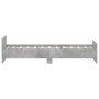 Estructura de cama madera de ingeniería gris hormigón 90x200cm de , Camas y somieres - Ref: Foro24-835928, Precio: 94,15 €, D...