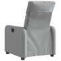 Sillón reclinable eléctrico tela gris claro en Sillones | Comprar online en Foru.es