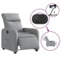Sillón reclinable eléctrico tela gris claro en Sillones | Comprar online en Foru.es