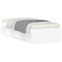 Estructura de cama blanca 75x190 cm de , Camas y somieres - Ref: Foro24-3203845, Precio: 132,64 €, Descuento: %