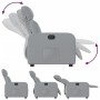 Sillón reclinable eléctrico tela gris claro en Sillones | Comprar online en Foru.es