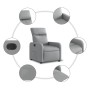 Sillón reclinable eléctrico tela gris claro en Sillones | Comprar online en Foru.es
