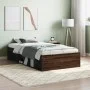 Estructura de cama roble marrón 90x200 cm de , Camas y somieres - Ref: Foro24-3203830, Precio: 146,51 €, Descuento: %