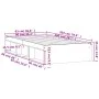 Estructura de cama roble marrón 90x200 cm de , Camas y somieres - Ref: Foro24-3203830, Precio: 146,51 €, Descuento: %