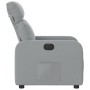 Sillón reclinable eléctrico tela gris claro en Sillones | Comprar online en Foru.es
