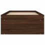 Estructura de cama roble marrón 75x190 cm de , Camas y somieres - Ref: Foro24-3203851, Precio: 113,09 €, Descuento: %