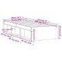 Estructura de cama roble marrón 75x190 cm de , Camas y somieres - Ref: Foro24-3203851, Precio: 113,09 €, Descuento: %