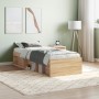 Estructura de cama roble Sonoma 75x190 cm de , Camas y somieres - Ref: Foro24-3203847, Precio: 103,78 €, Descuento: %