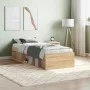 Estructura de cama roble Sonoma 75x190 cm de , Camas y somieres - Ref: Foro24-3203847, Precio: 100,64 €, Descuento: %