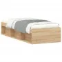 Estructura de cama roble Sonoma 75x190 cm de , Camas y somieres - Ref: Foro24-3203847, Precio: 100,64 €, Descuento: %