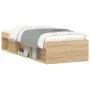 Estructura de cama roble Sonoma 75x190 cm de , Camas y somieres - Ref: Foro24-3203847, Precio: 100,64 €, Descuento: %