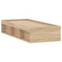 Estructura de cama roble Sonoma 75x190 cm de , Camas y somieres - Ref: Foro24-3203847, Precio: 103,78 €, Descuento: %