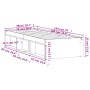 Estructura de cama roble Sonoma 75x190 cm de , Camas y somieres - Ref: Foro24-3203847, Precio: 103,78 €, Descuento: %