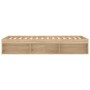 Estructura de cama roble Sonoma 90x200 cm de , Camas y somieres - Ref: Foro24-3203826, Precio: 110,58 €, Descuento: %