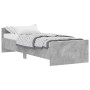 Estructura de cama madera de ingeniería gris hormigón 75x190 cm de , Camas y somieres - Ref: Foro24-835949, Precio: 79,12 €, ...