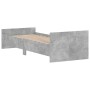 Estructura de cama madera de ingeniería gris hormigón 75x190 cm de , Camas y somieres - Ref: Foro24-835949, Precio: 79,12 €, ...