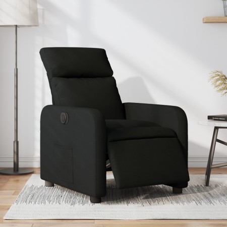 Sillón reclinable eléctrico de tela negro en Sillones | Comprar online en Foru.es