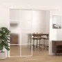 ESG glass and white aluminum sliding door 102.5x205 cm by , Doors for the home - Ref: Foro24-151677, Price: 184,23 €, Discoun...