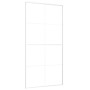 Puerta corredera ESG vidrio y aluminio blanca 102,5x205 cm de , Puertas para el hogar - Ref: Foro24-151677, Precio: 184,10 €,...