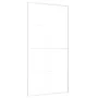 Puerta corredera ESG vidrio y aluminio blanca 102,5x205 cm de , Puertas para el hogar - Ref: Foro24-151677, Precio: 184,23 €,...