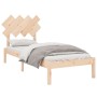 Estructura de cama individual de madera maciza 90x190 cm de , Camas y somieres - Ref: Foro24-3104833, Precio: 80,21 €, Descue...