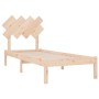 Estructura de cama individual de madera maciza 90x190 cm de , Camas y somieres - Ref: Foro24-3104833, Precio: 80,21 €, Descue...