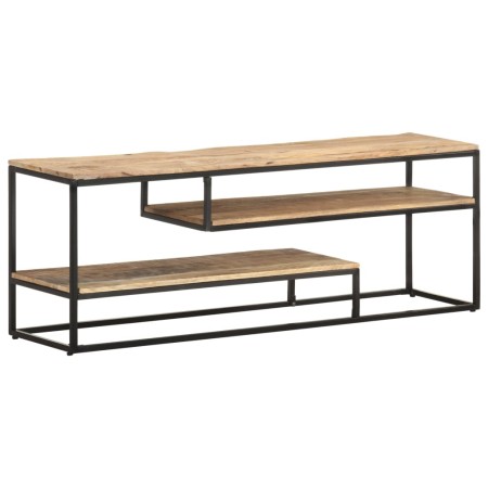 Mueble para TV de madera maciza de mango rugosa 130x30x45 cm de , Muebles TV - Ref: Foro24-321623, Precio: 150,94 €, Descuent...