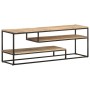 Mueble para TV de madera maciza de mango rugosa 130x30x45 cm de , Muebles TV - Ref: Foro24-321623, Precio: 150,94 €, Descuent...