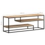 Mueble para TV de madera maciza de mango rugosa 130x30x45 cm de , Muebles TV - Ref: Foro24-321623, Precio: 150,94 €, Descuent...