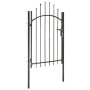 Puerta de jardín de acero negro 1x2 m de vidaXL, Puertas de jardín - Ref: Foro24-143060, Precio: 134,48 €, Descuento: %