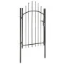 Schwarzes Gartentor aus Stahl 1x2 m von vidaXL, Gartentore - Ref: Foro24-143060, Preis: 140,13 €, Rabatt: %