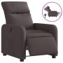 Sillón reclinable eléctrico tela marrón oscuro en Sillones | Comprar online en Foru.es