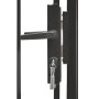 Puerta de jardín de acero negro 1x2 m de vidaXL, Puertas de jardín - Ref: Foro24-143060, Precio: 134,48 €, Descuento: %