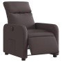 Sillón reclinable eléctrico tela marrón oscuro en Sillones | Comprar online en Foru.es