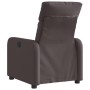 Sillón reclinable eléctrico tela marrón oscuro en Sillones | Comprar online en Foru.es