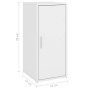 Mueble zapatero de aglomerado blanco 32x35x70 cm de , Zapateros y organizadores de calzado - Ref: Foro24-808954, Precio: 62,1...