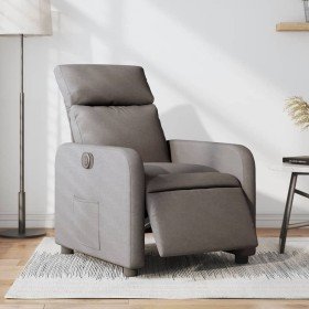 Sillón reclinable eléctrico tela gris taupé en Sillones | Comprar online en Foru.es