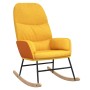 Silla mecedora de tela amarillo mostaza de , Mecedoras - Ref: Foro24-341049, Precio: 118,00 €, Descuento: %