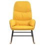 Silla mecedora de tela amarillo mostaza de , Mecedoras - Ref: Foro24-341049, Precio: 118,00 €, Descuento: %