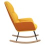 Silla mecedora de tela amarillo mostaza de , Mecedoras - Ref: Foro24-341049, Precio: 118,00 €, Descuento: %