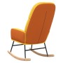 Silla mecedora de tela amarillo mostaza de , Mecedoras - Ref: Foro24-341049, Precio: 118,00 €, Descuento: %