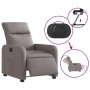 Sillón reclinable eléctrico tela gris taupé en Sillones | Comprar online en Foru.es