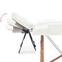 Camilla de masaje plegable 2 zonas 10 cm grosor blanca de vidaXL, Mesas de masaje - Ref: Foro24-110150, Precio: 193,88 €, Des...